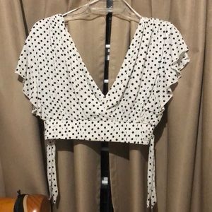 Polka dots crop top